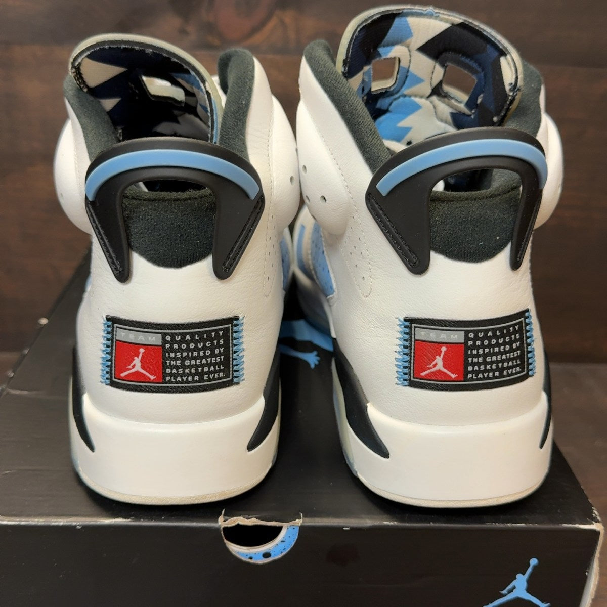 Jordan 6 Retro UNC White Size 13 (Pre-Owned) - Image 5