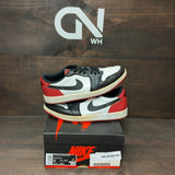 Jordan 1 Retro Low OG Black Toe (2023) Size 8 (Pre-Owned) - front