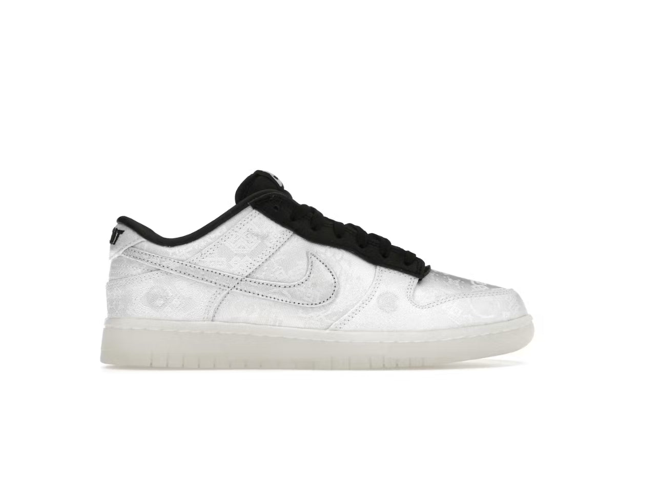 CLOT Fragment White Dunk Low