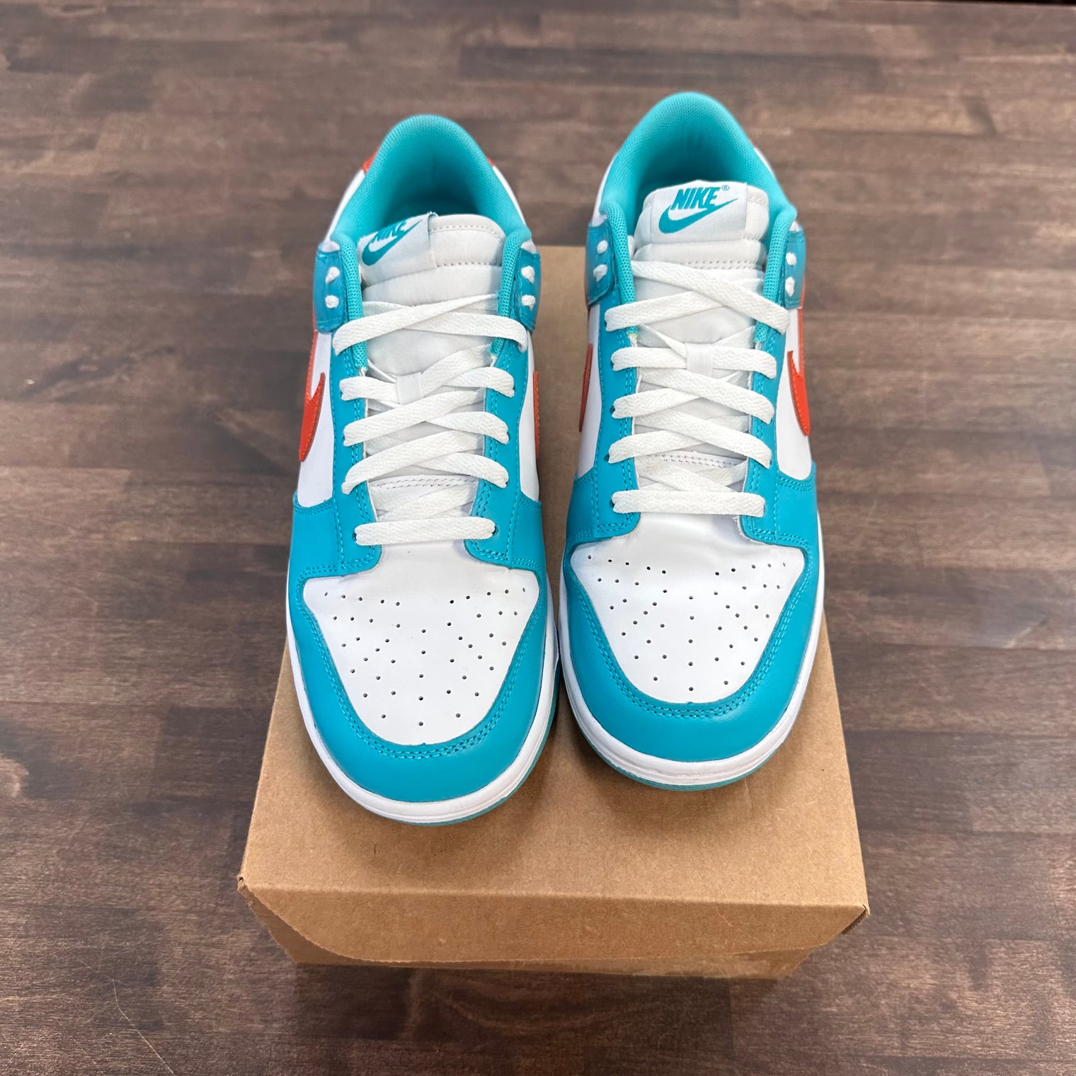 Miami Dolphins Dunk Low (USED, no box)