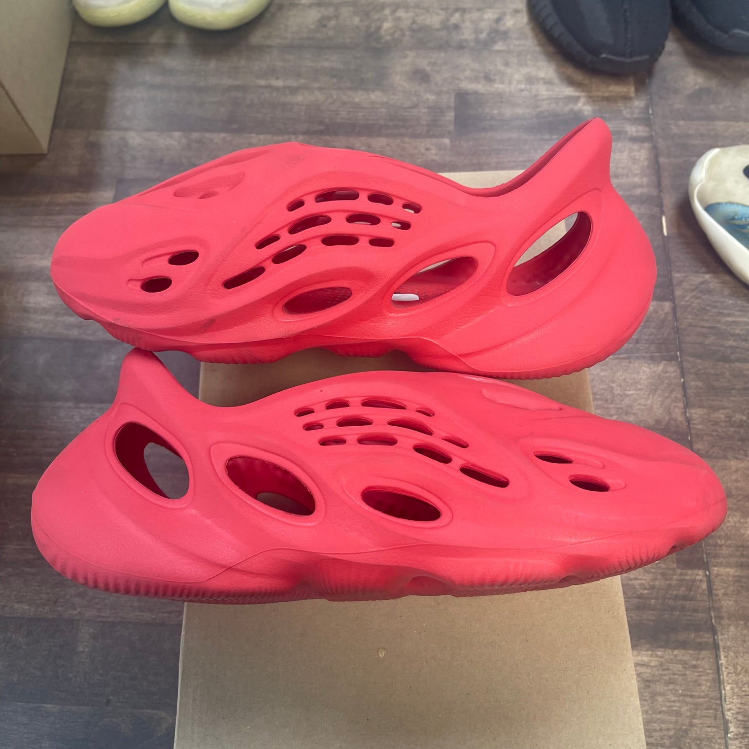 Vermillion Yeezy Foam RNNR (USED, No Box)