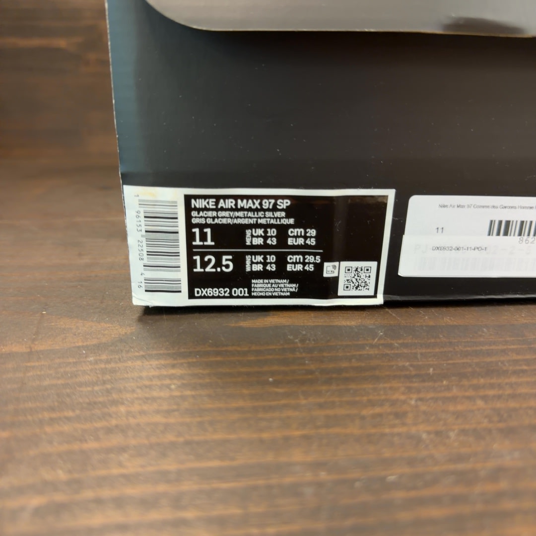 Nike Air Max 97 Comme des Garcons Homme Plus Glacier Grey - Image 8