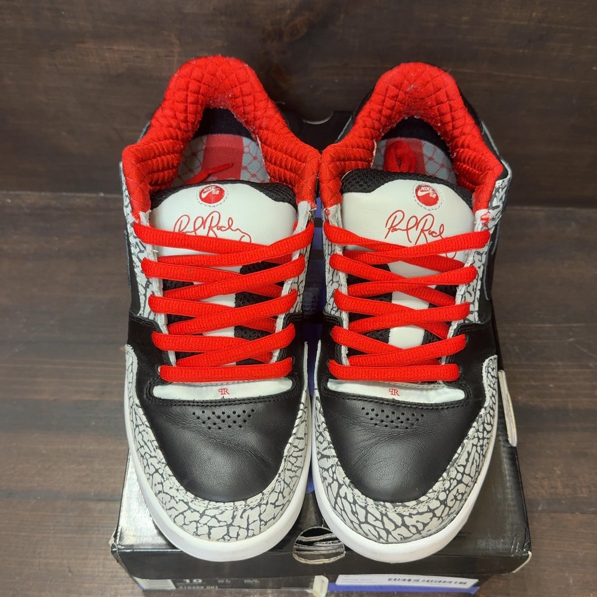 Nike Paul Rodriguez 2 Zoom Air Grey Haze/Black Size 10 (Pre-Owned) - tag