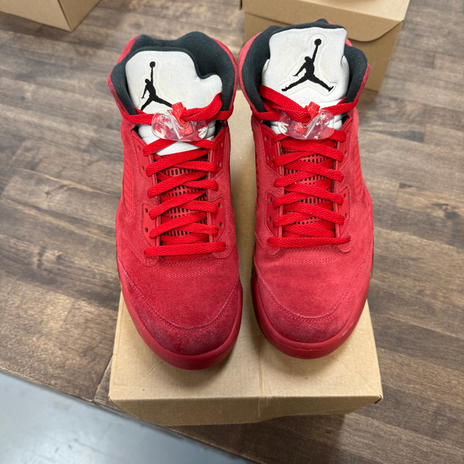 Red Suede Jordan 5 Retro (USED, No Box)