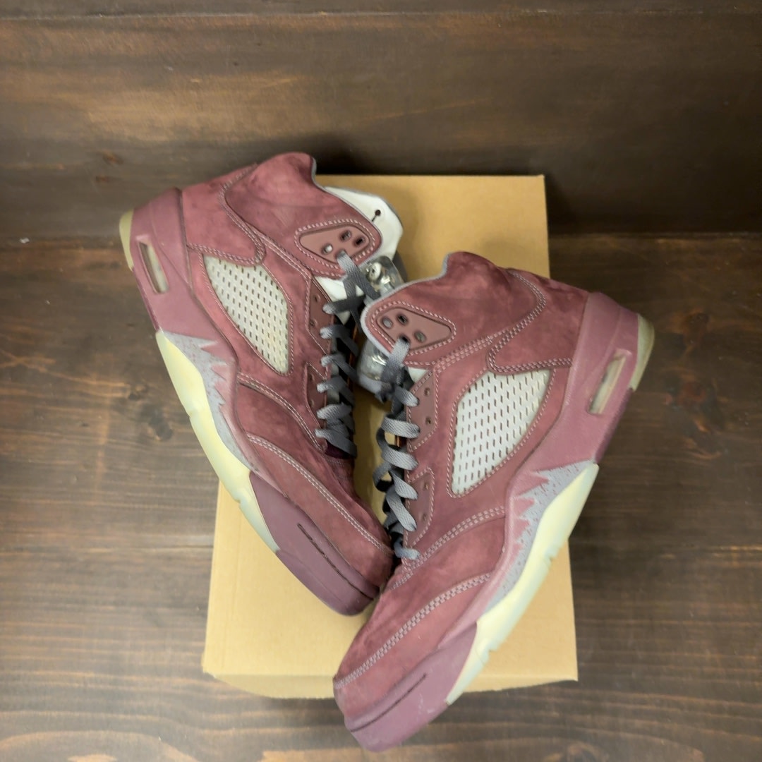 Jordan 5 Retro Burgundy (2023) Size 10 (Pre-Owned) - Image 2