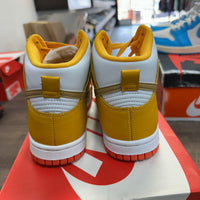 University Gold Nike Dunk High (W) (Lightly Worn)