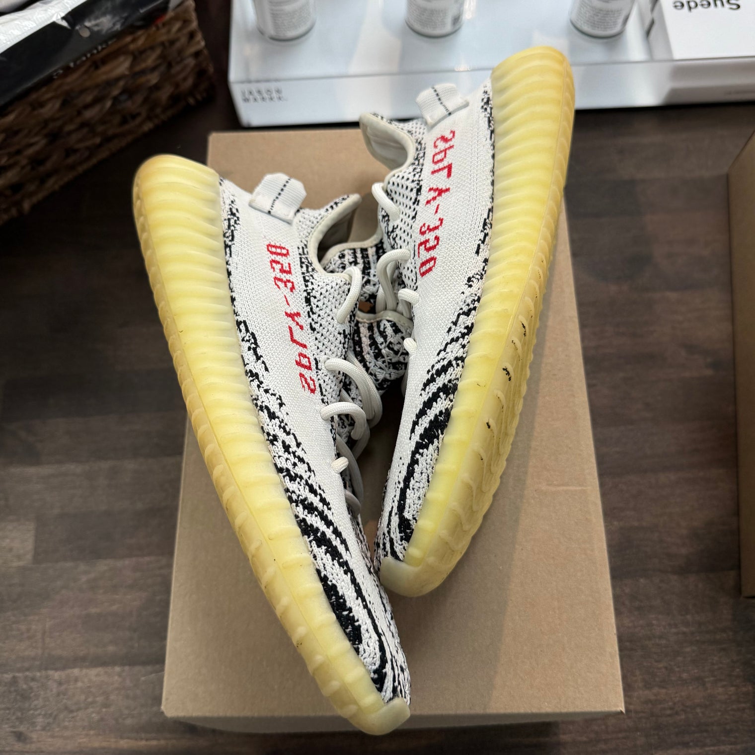 Zebra Yeezy 350 (USED, No Box)