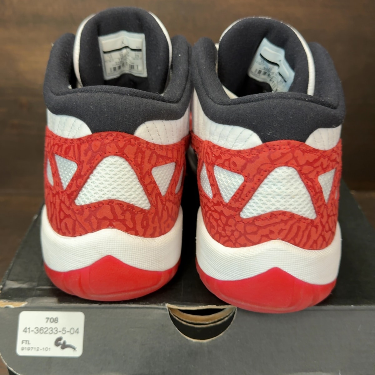 Jordan 11 Retro Low IE White Gym Red - Image 5