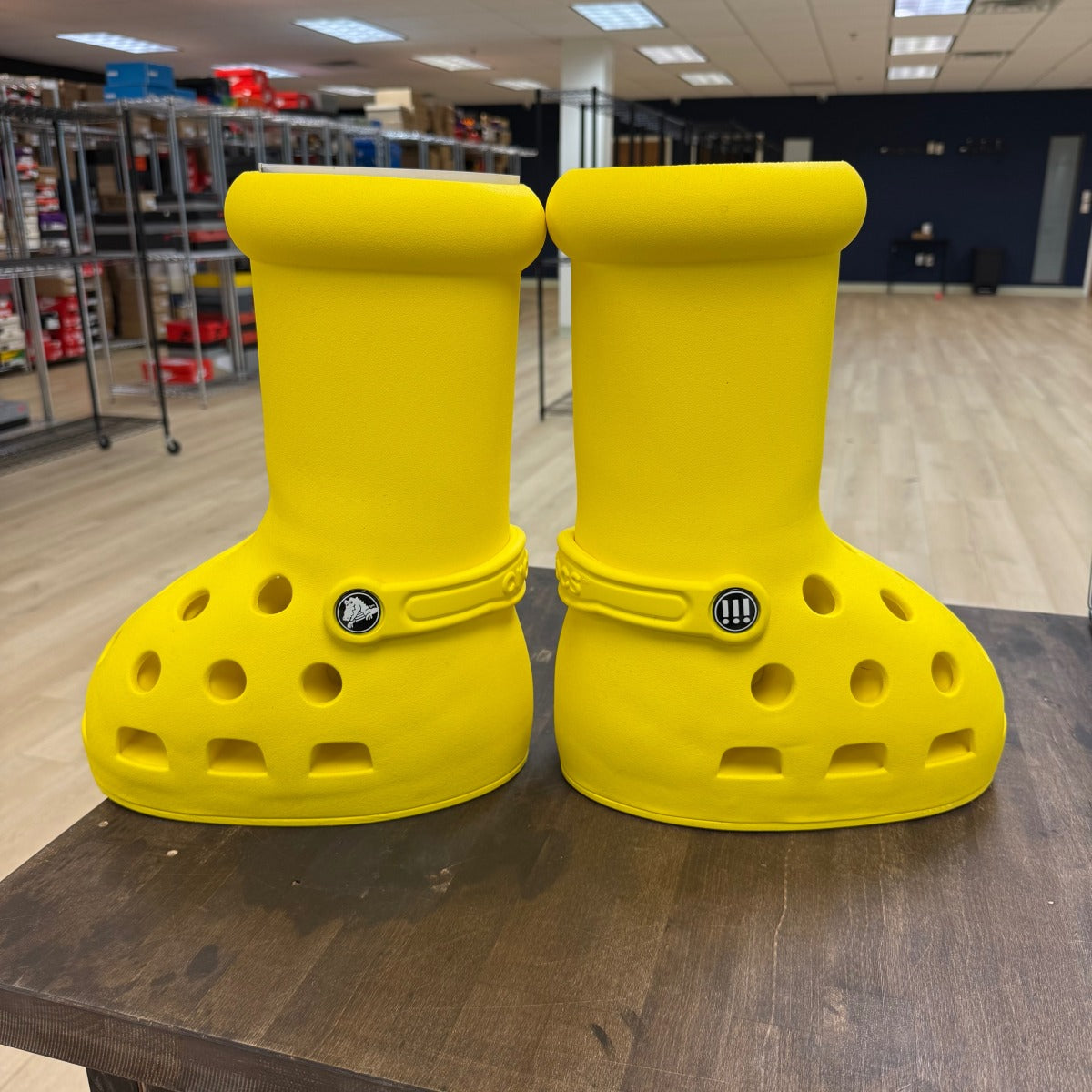 MSCHF x Crocs Big Red Boot (Yellow) Size 7 (Pre-Owned) - Image 5