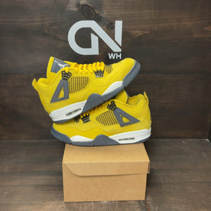 Jordan 4 Retro Lightning (2021) Size 10.5 (Pre-Owned) - Image 1
