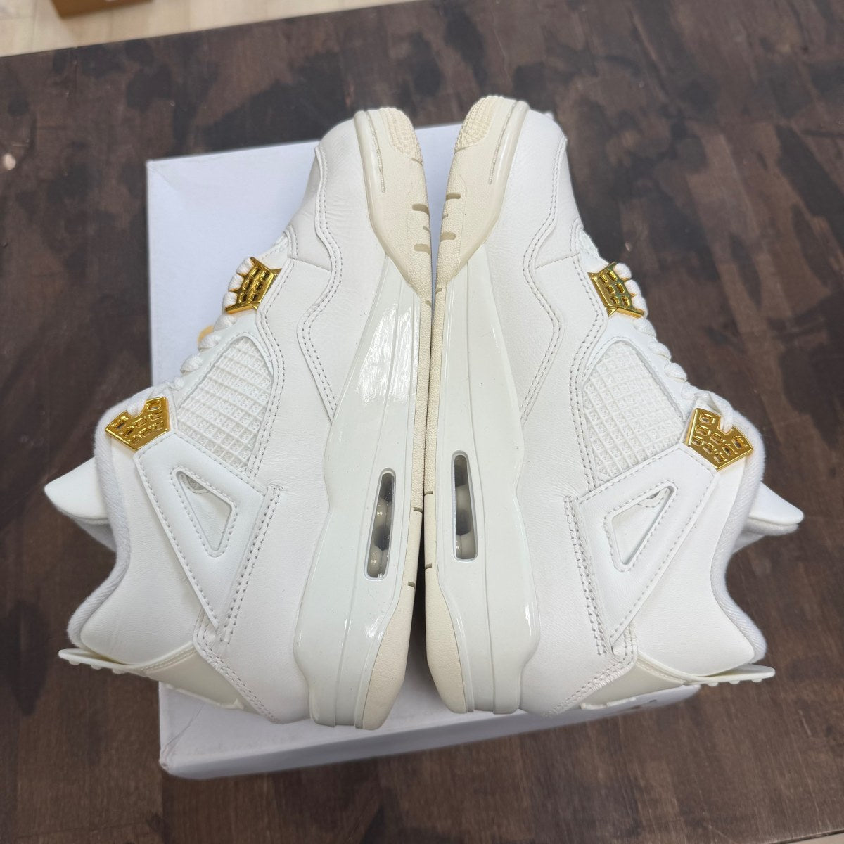Jordan 4 Retro Metallic Gold (Women's) - Image 5