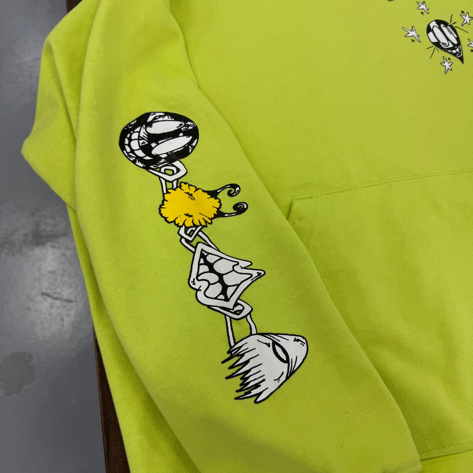 Matty Boy X Chrome Hearts Link Hoodie Lime (USED)