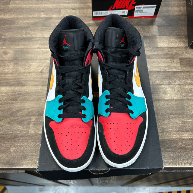 Bred Multi-Color Jordan 1 Mid (USED)