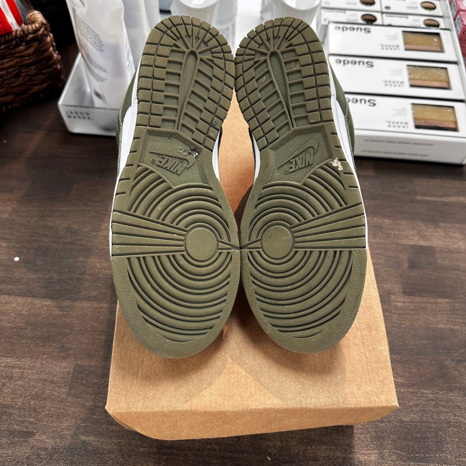 (W) Olive Dunk Low (USED,No Box)