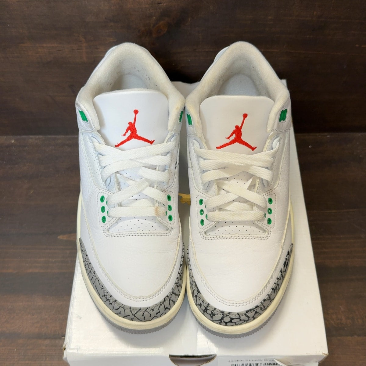 Jordan 3 Retro Lucky Green (Women's) Size 7W (Pre-Owned)