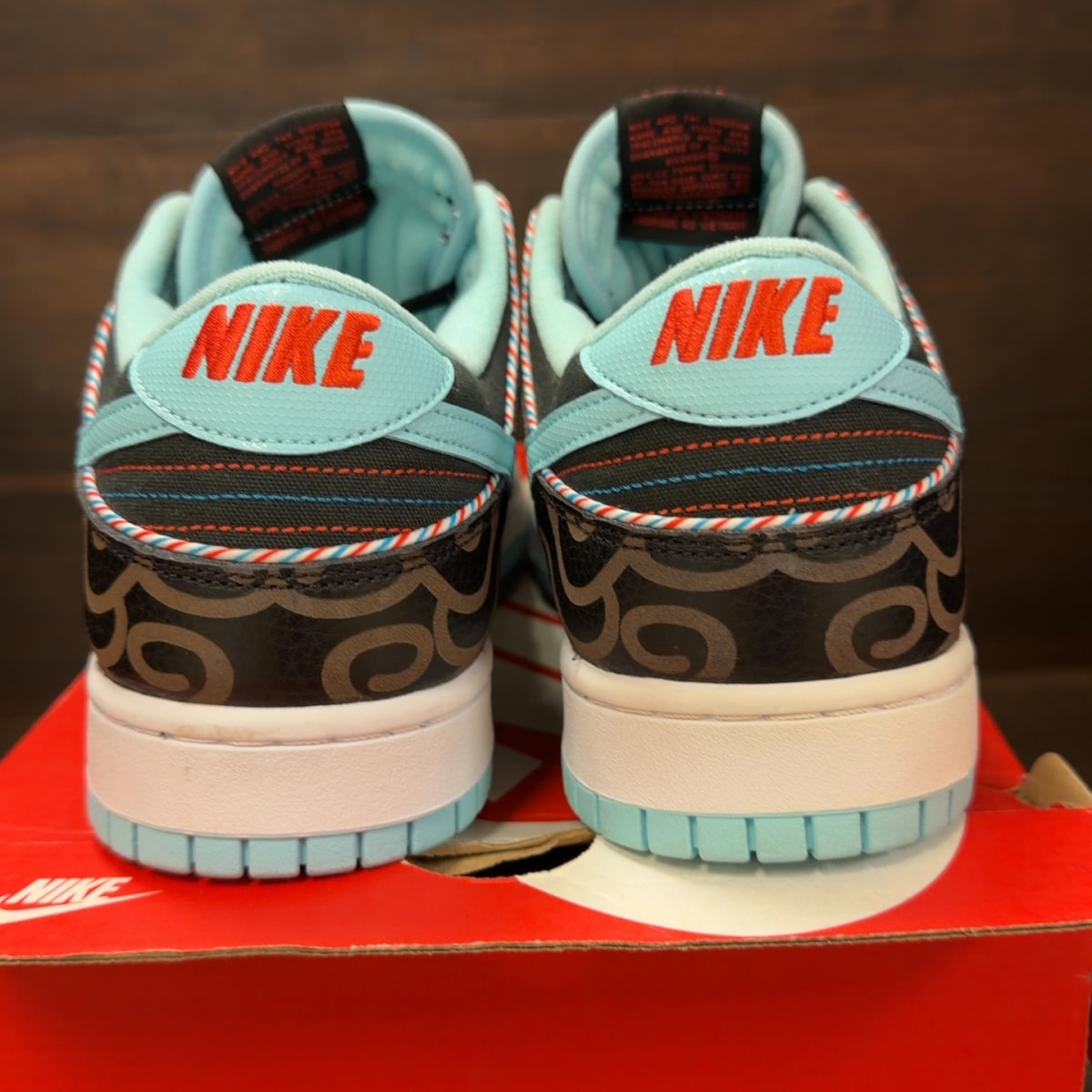 Nike Dunk Low SE Barber Shop Black Size 13 - Image 5