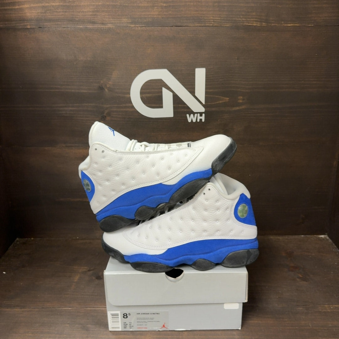 Jordan 13 Retro White Hyper Royal Black Size 8.5 (Pre-Owned)