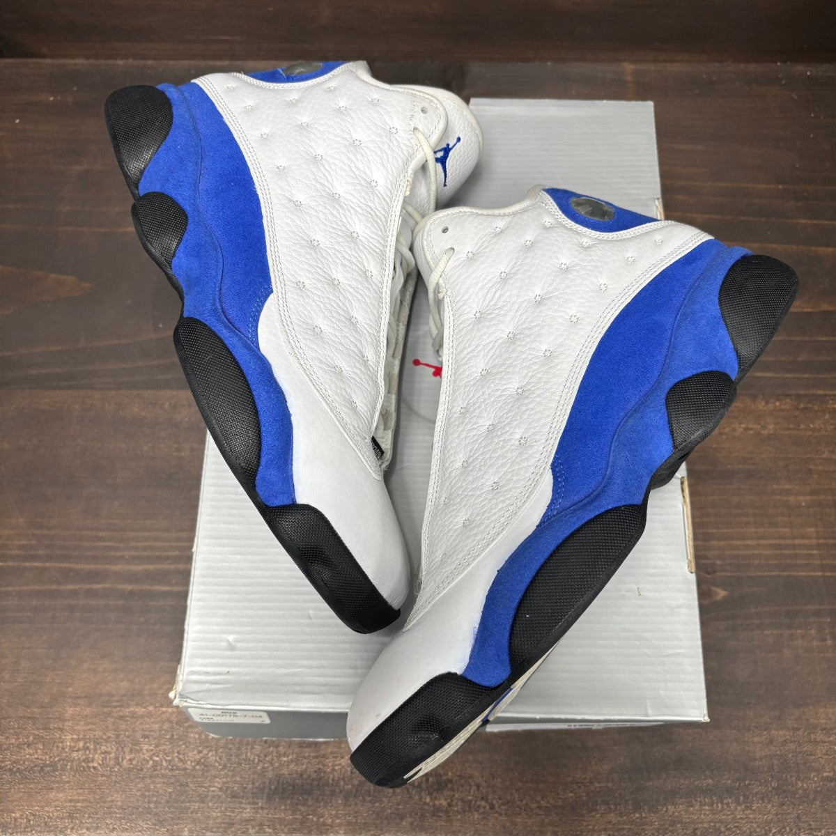 Jordan 13 Retro White Hyper Royal Black - Image 2
