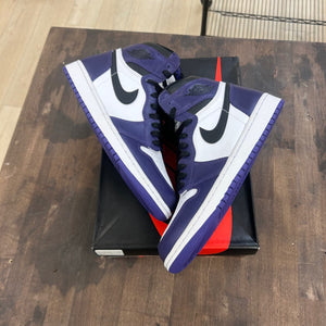 Jordan 1 Retro High Court Purple White - Image 1