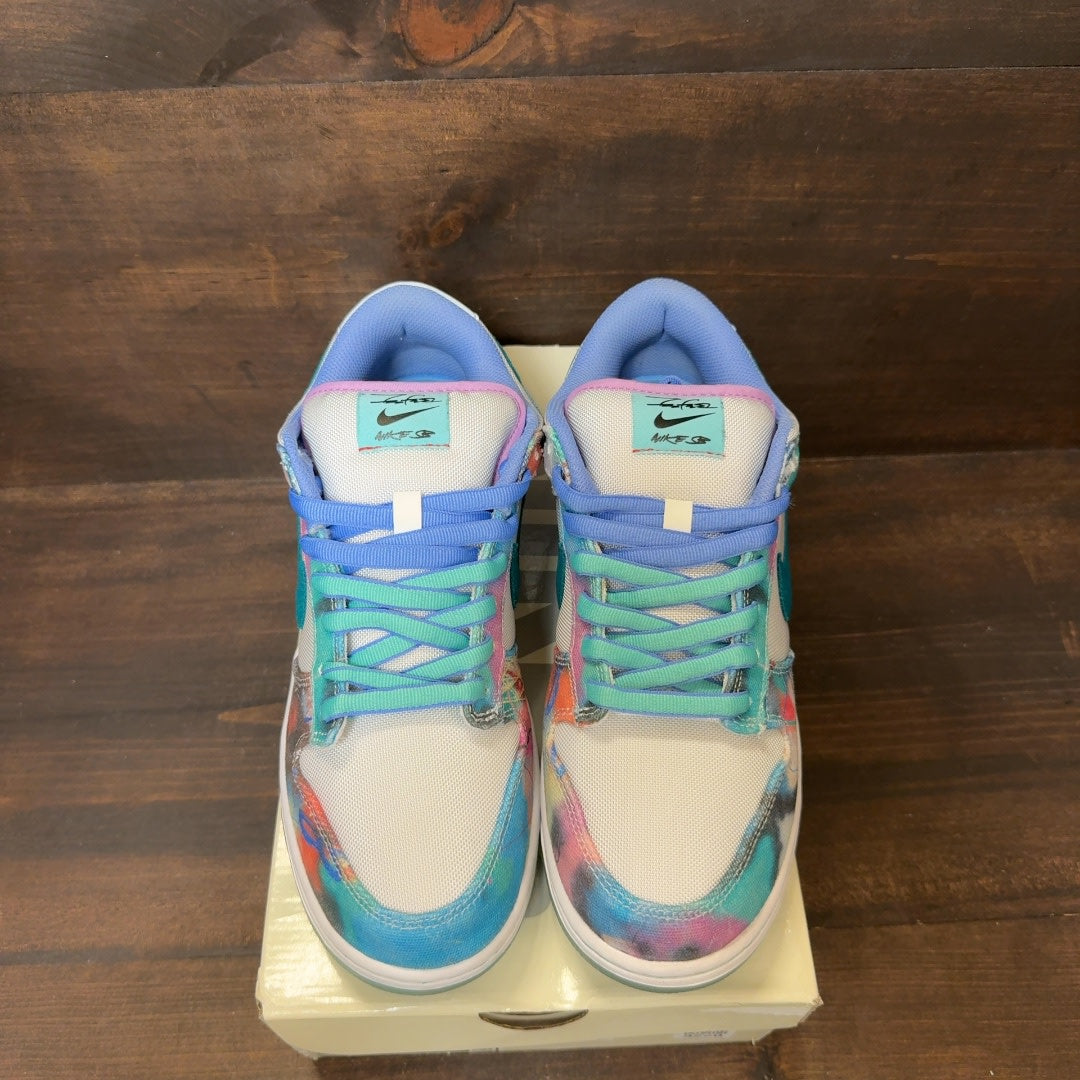 Nike SB Dunk Low Futura Laboratories Bleached Aqua Size 9 (Pre-Owned)