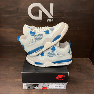Jordan 4 Retro Military Blue (2024) Size 9.5 (Pre-Owned) - front