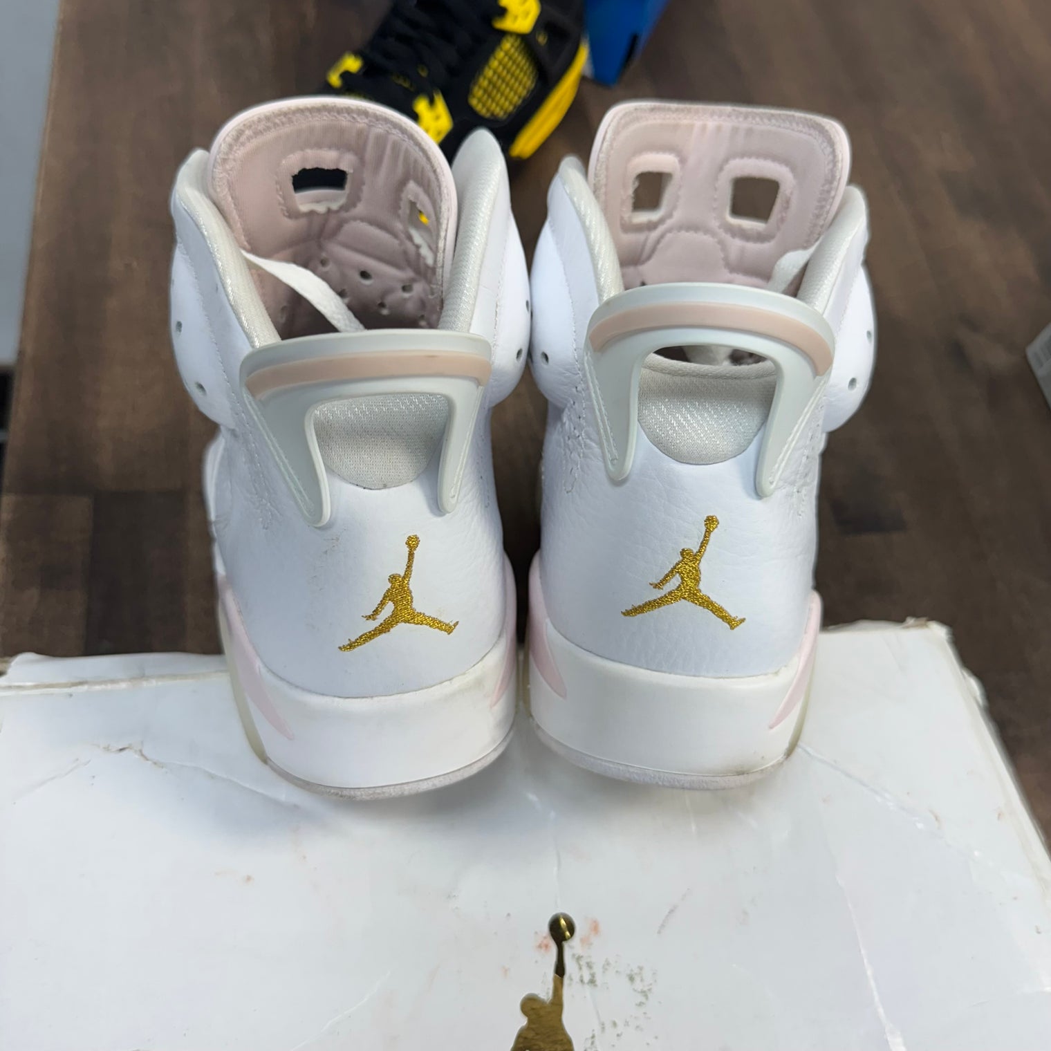 Gold Hoops Jordan 6 Retro (W) (USED, No Box)