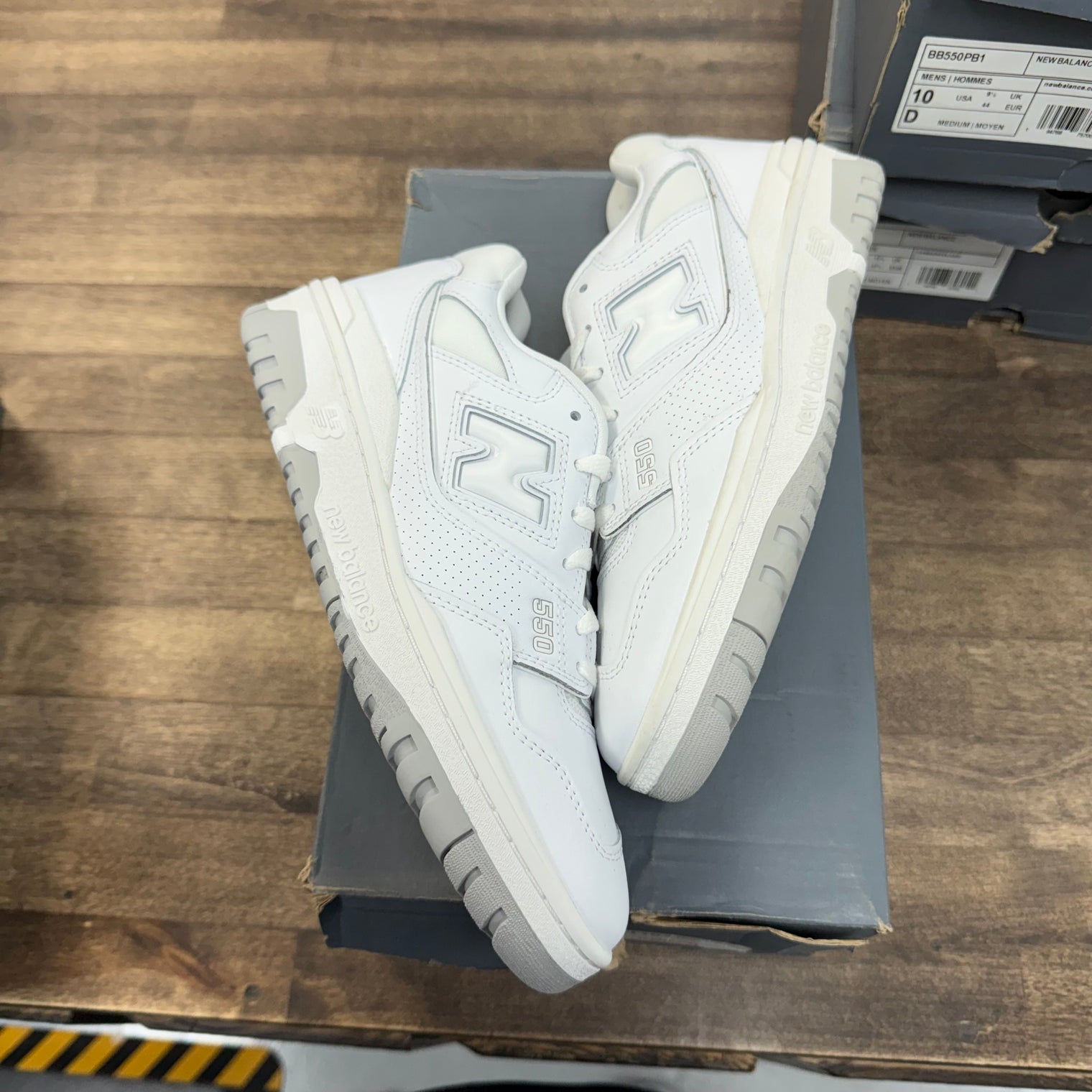 New Balance 550 White Grey (Lightly Worn)