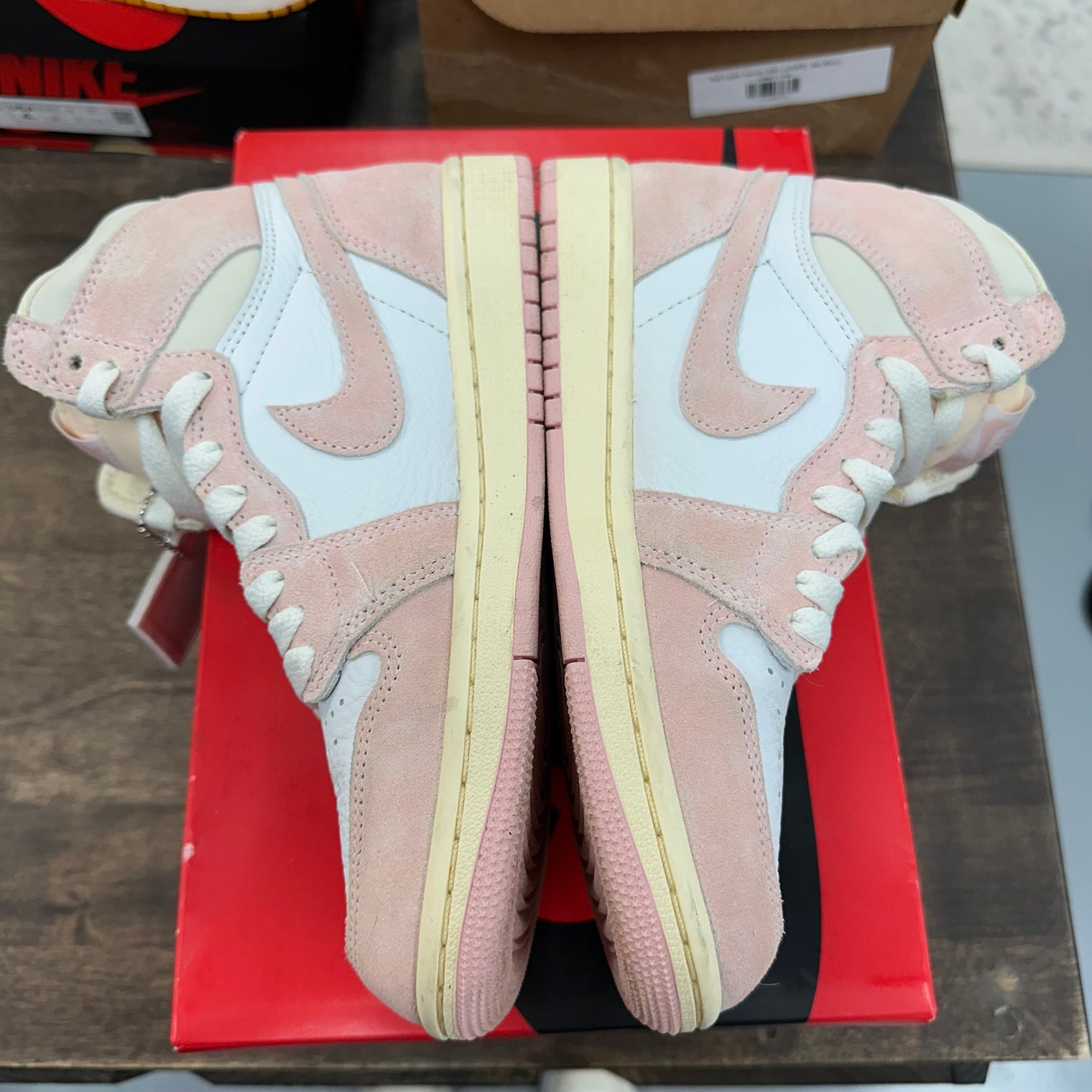 Washed Pink Jordan 1 High (W) (USED)