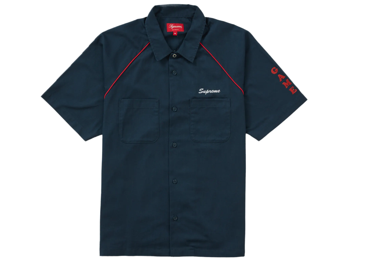 F*ck Everything S/S Work Shirt Navy