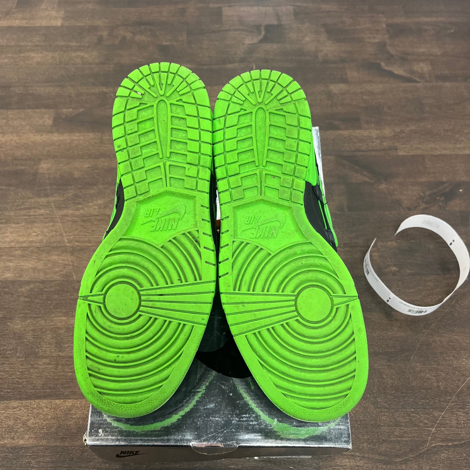Green Strike Rubber Off White Dunk Low (USED)