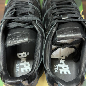 A Bathing Ape Bape SK8 Sta Triple Black Patent Leather Sta Logo - Image 6