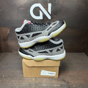 Jordan 11 Retro Low IE Black Cement Size 9.5 (Pre-Owned) - front