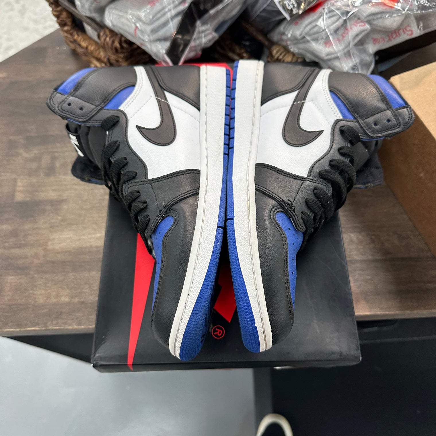 Royal Toe Jordan 1 High (USED, Replacement Box)