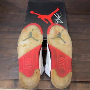 Jordan 5 Retro Fire Red Black Tongue (2025) Size 13 (Pre-Owned) - Image 7