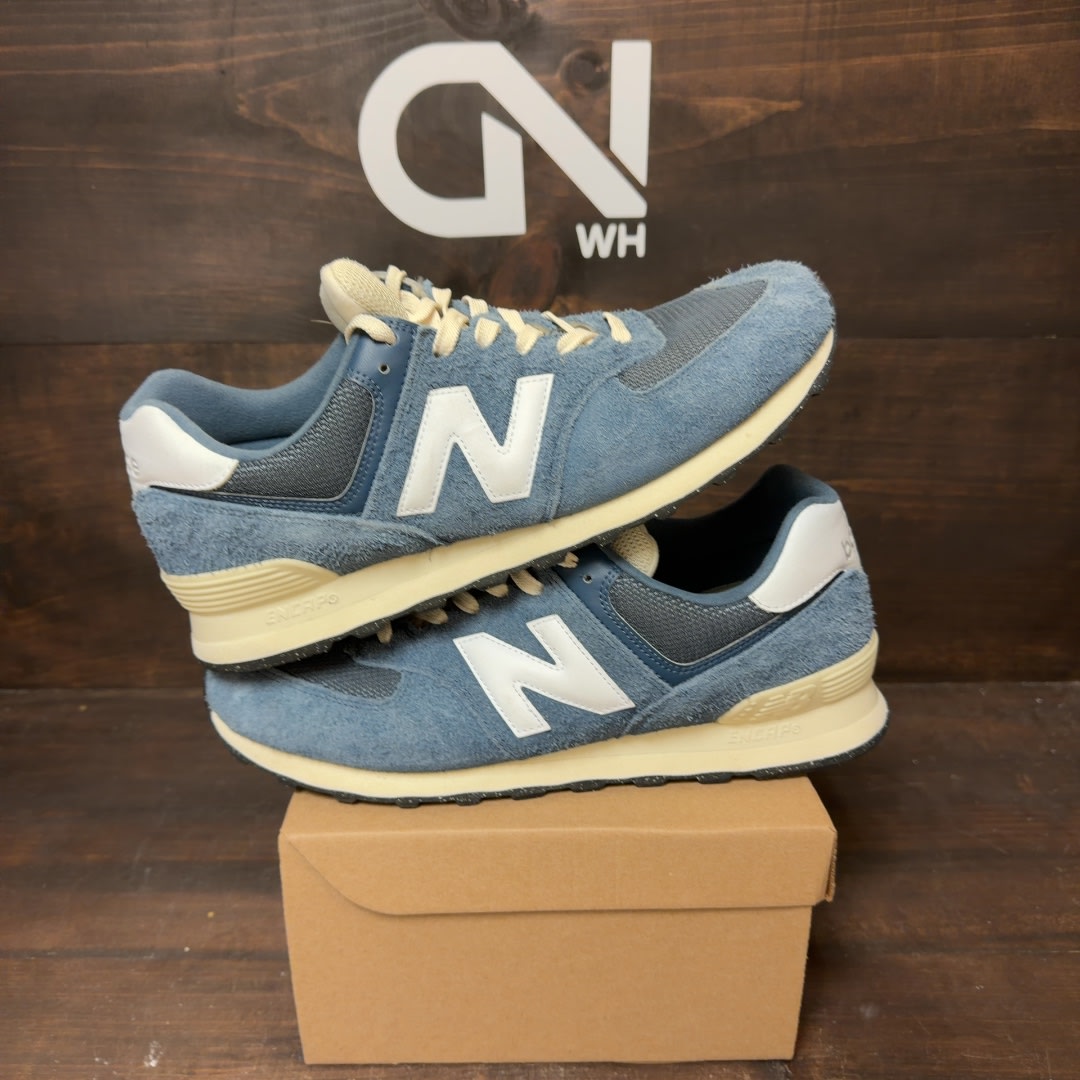 New Balance 574 Vintage Indigo Size 12 (Pre-Owned) - Image 1