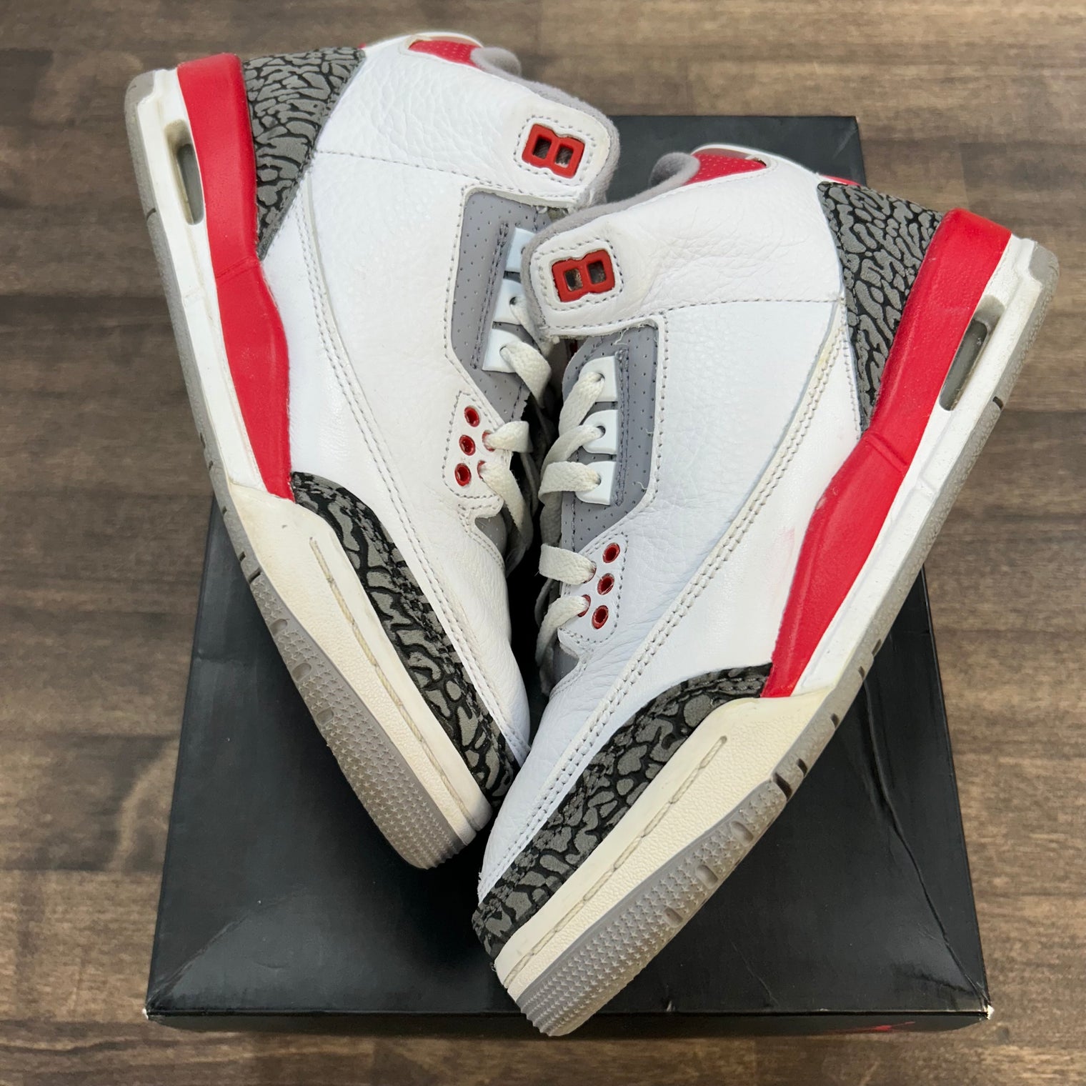 Fire Red Jordan 3 Retro (GS) (USED)