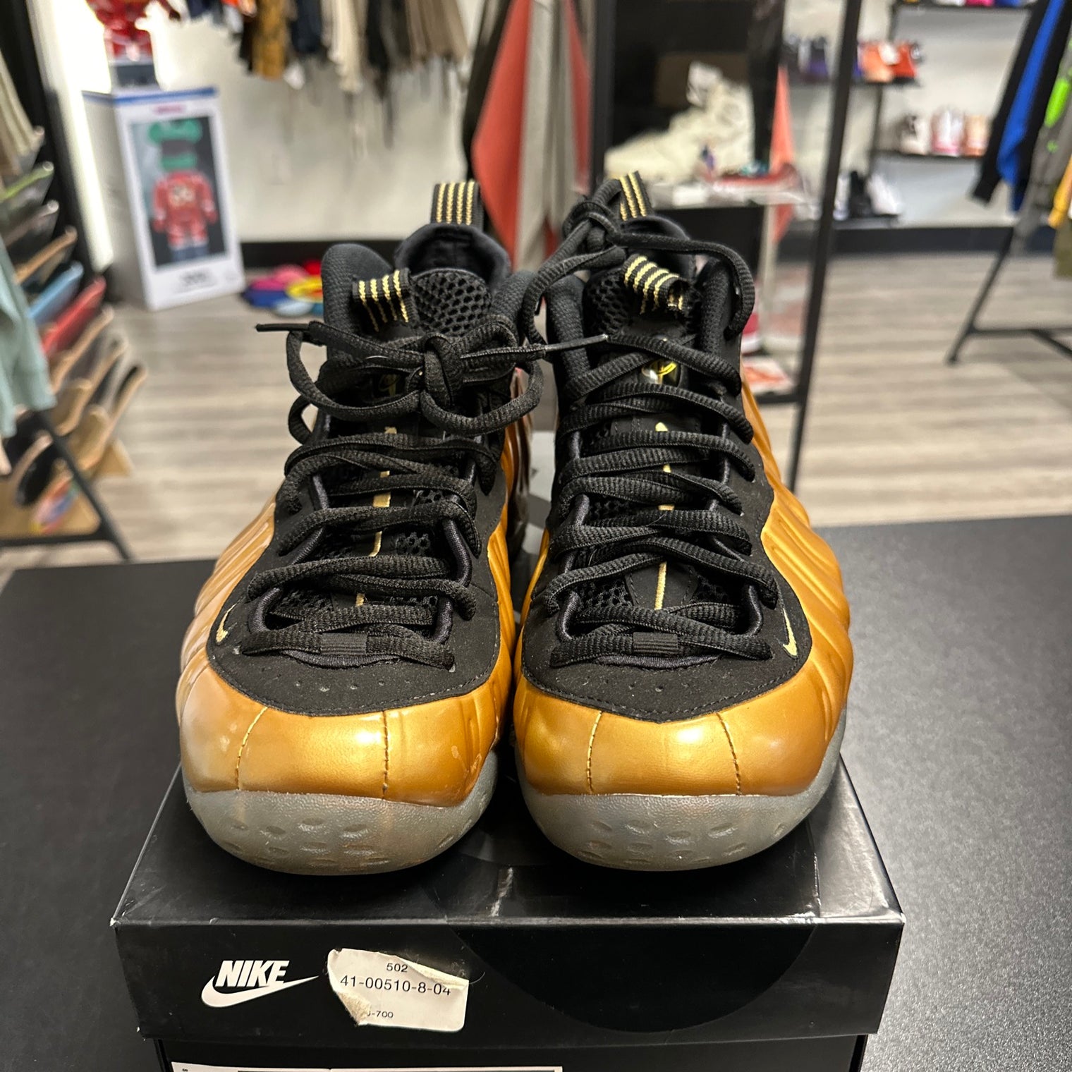 Gold Metallic Nike Foamposite (USED)