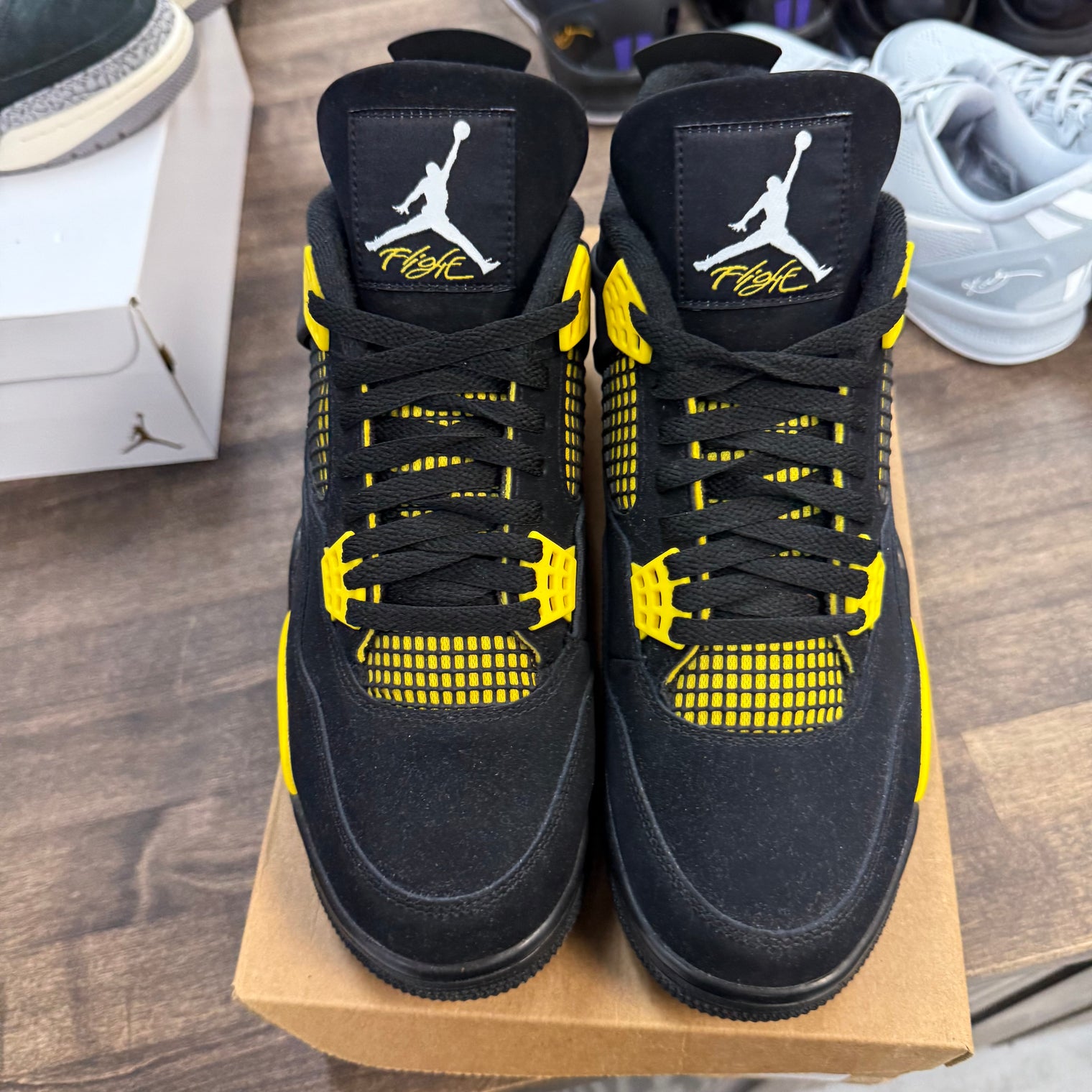 Yellow Thunder Jordan 4 Retro (USED, No Box)