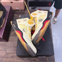 Off-White Sail Jordan 5 (USED)