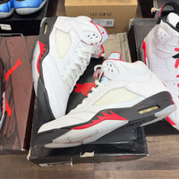 Fire Red Silver Tongue Jordan 5 Retro (2020) (USED)