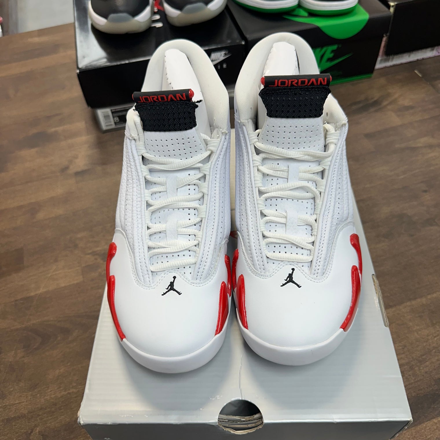 Candy Cane Jordan 14 (USED)