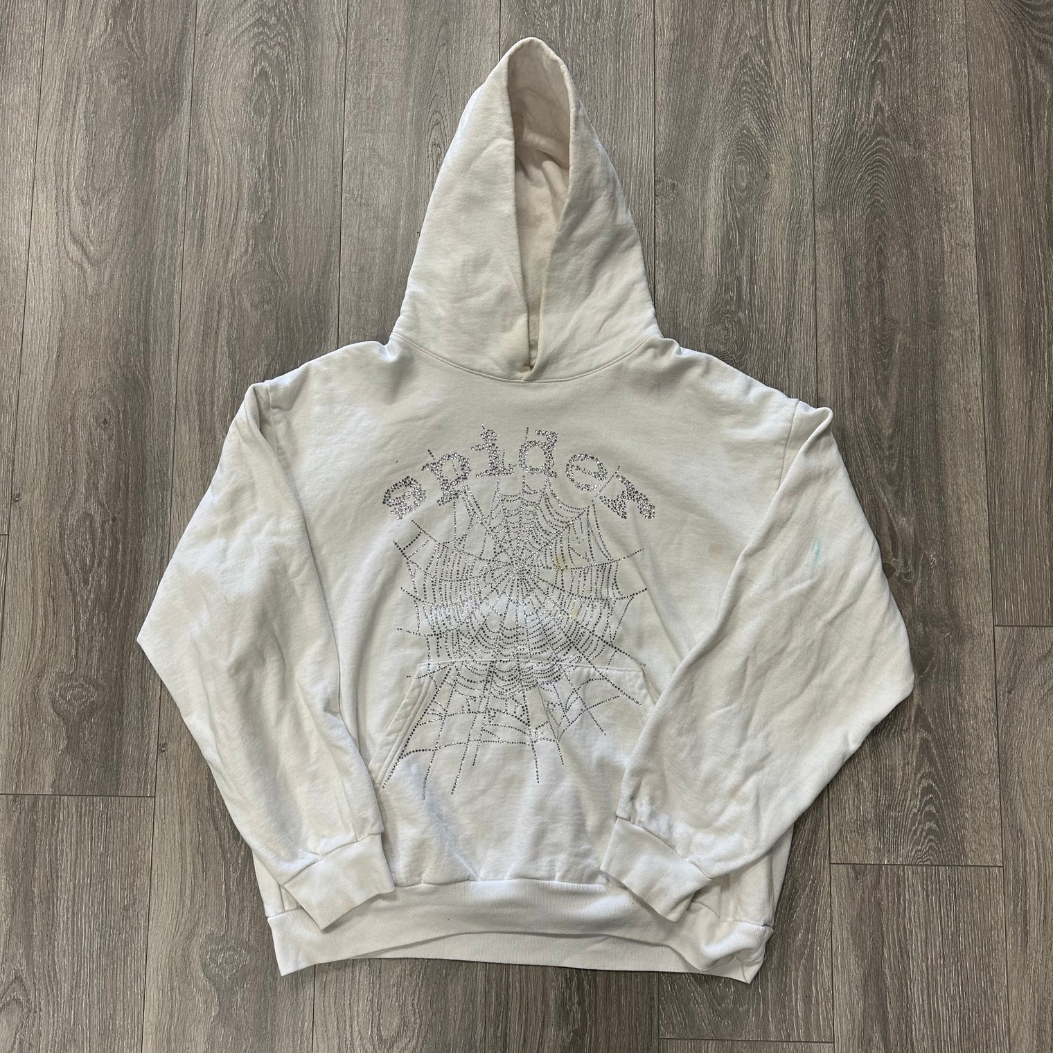 Sp5der OG Rhinestone Hoodie (Used)