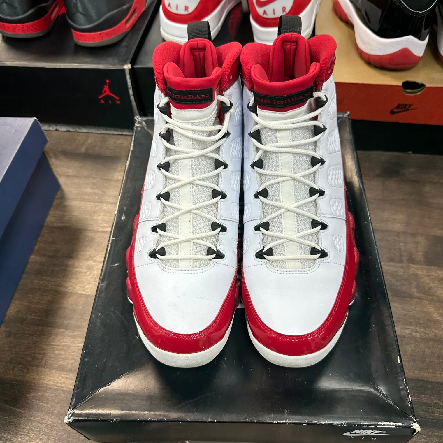 White Gym Red Jordan 9 (USED)