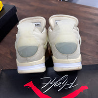(W) Off White Sail Jordan 4 (USED)