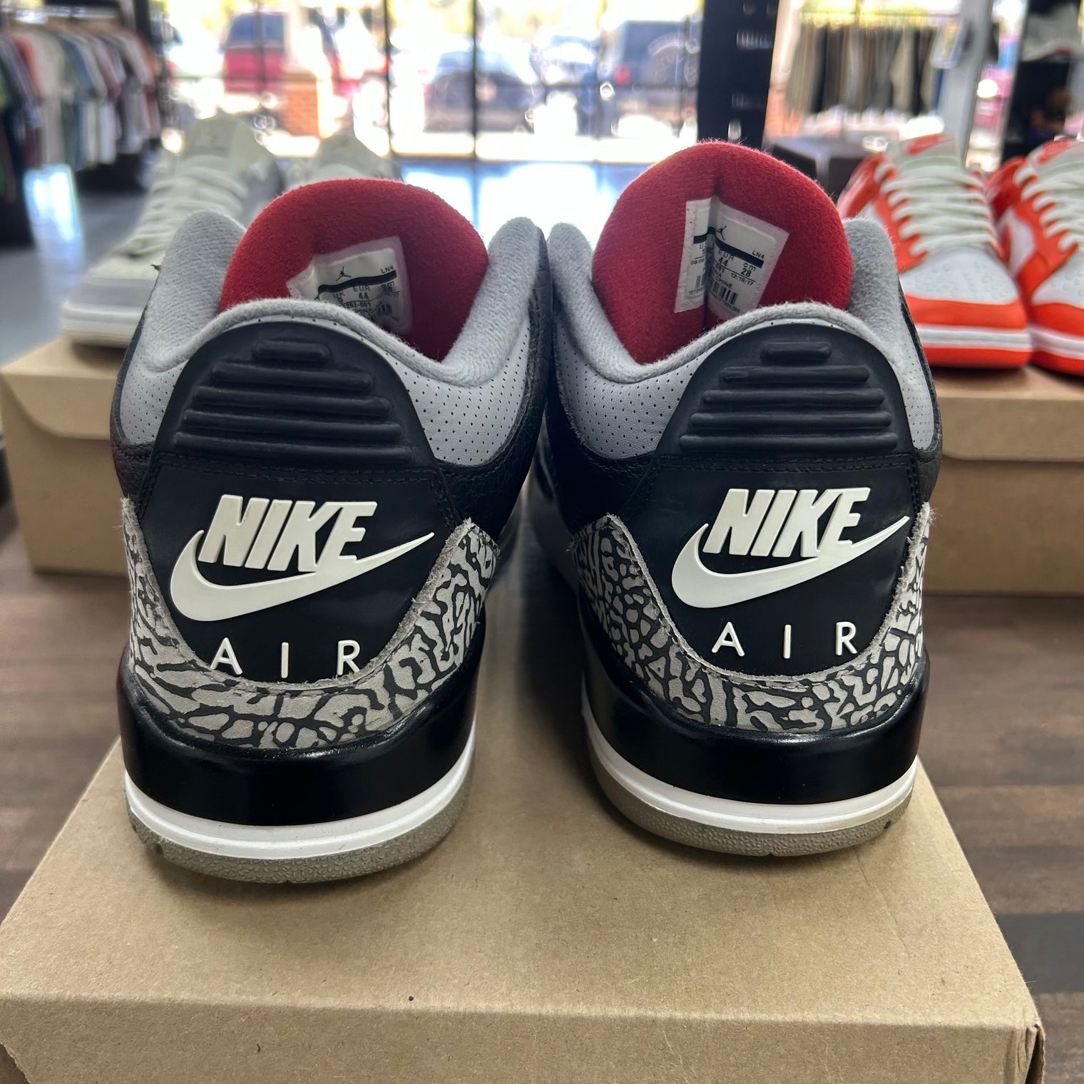 Black Cement Jordan 3 2018 (USED, No Box)