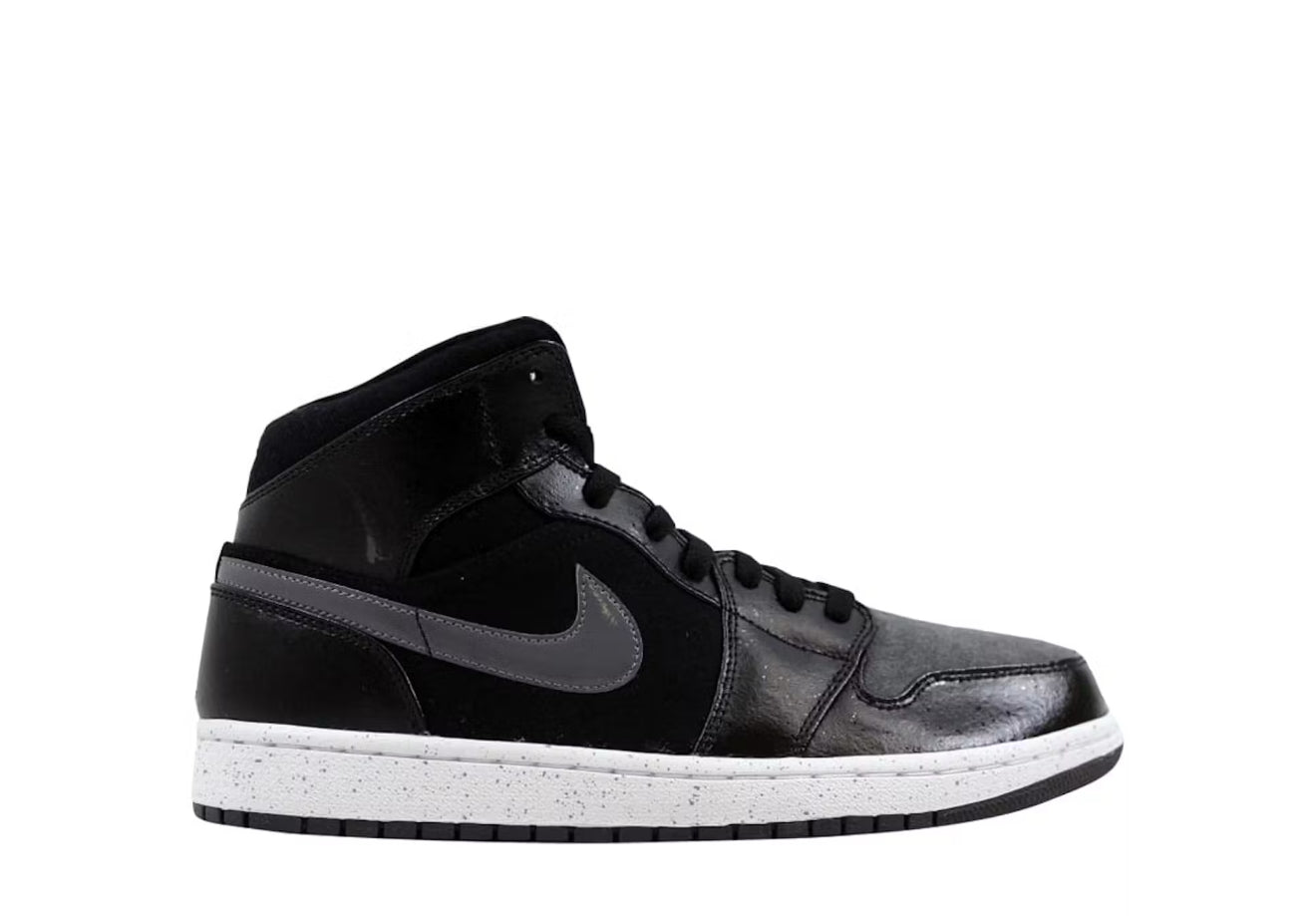 Winterized Black Grey Jordan 1 Mid Premium