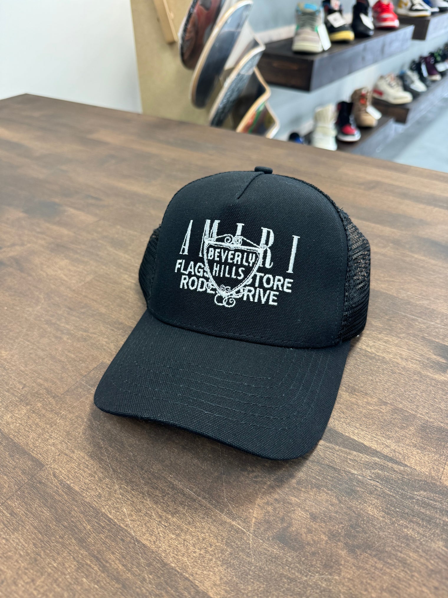 Amiri Beverly Hills Trucker Hat Black