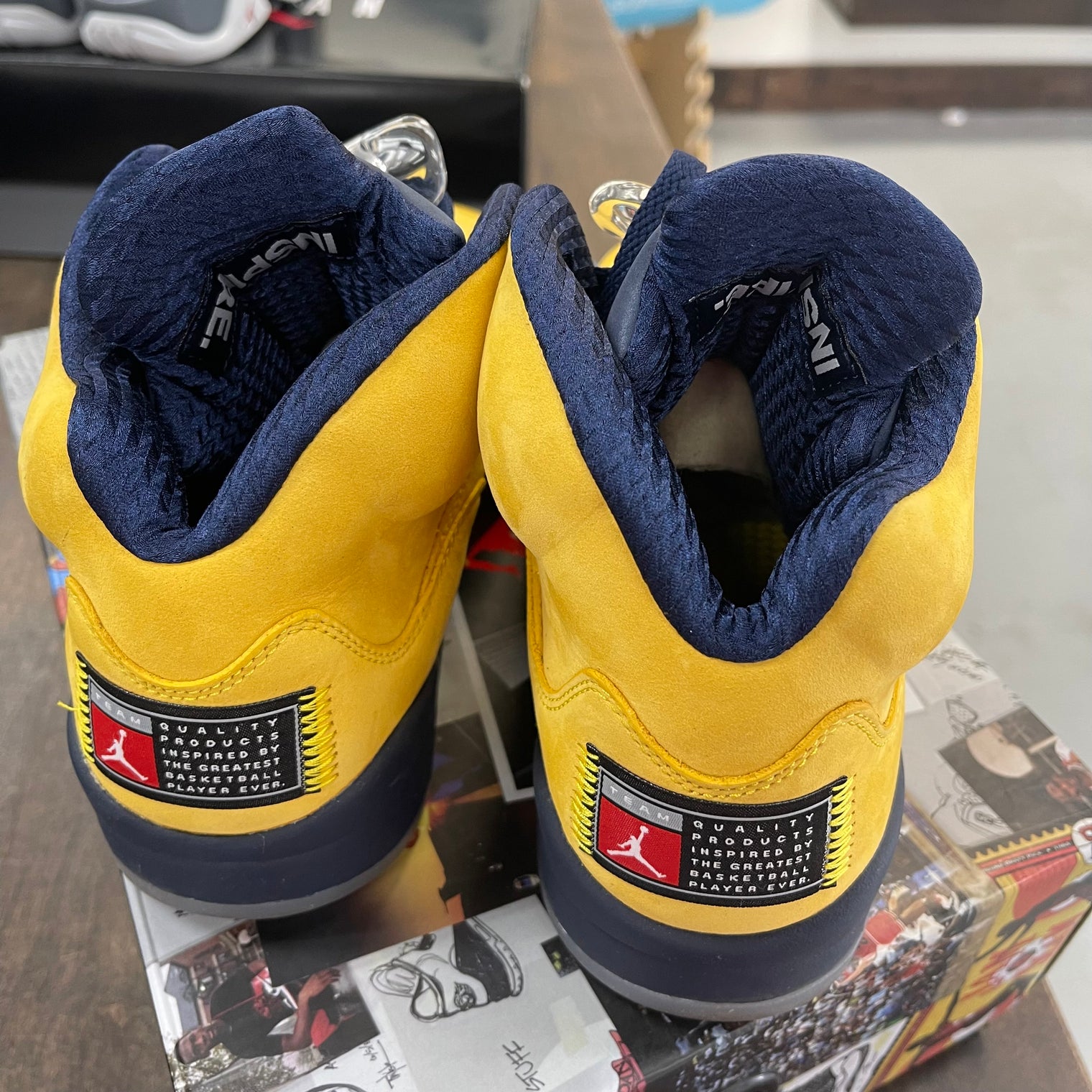 Michigan Jordan 5 Retro (USED)