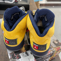 Michigan Jordan 5 Retro (USED)