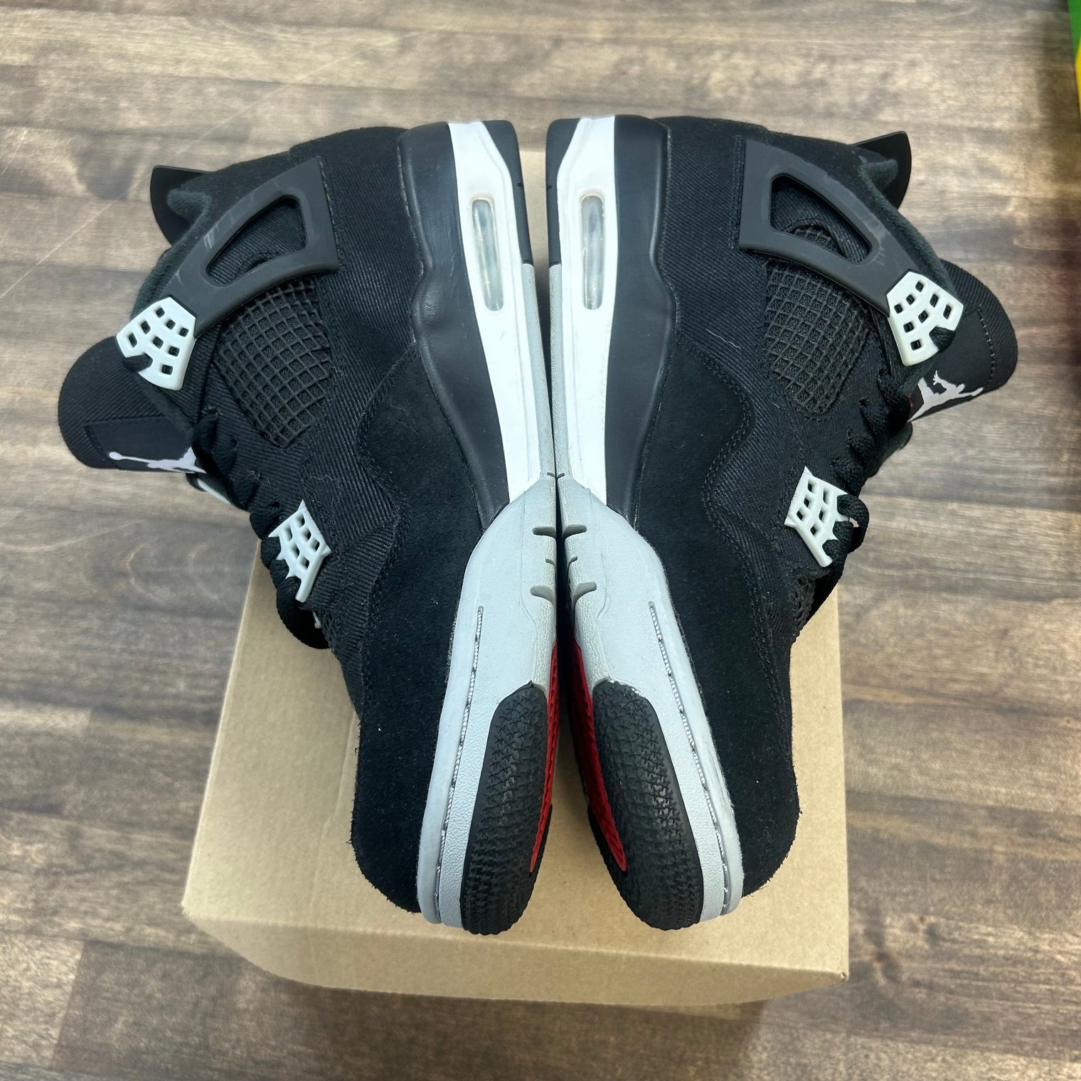 Black Canvas Jordan 4 Retro (USED, No Box)